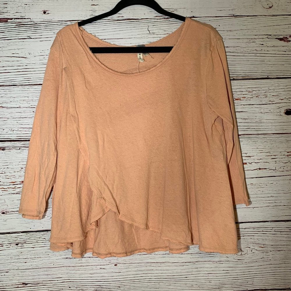 Free People  We The Free salmon pink crop top P/S